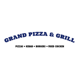 Grand Pizza & Grill Ely logo.